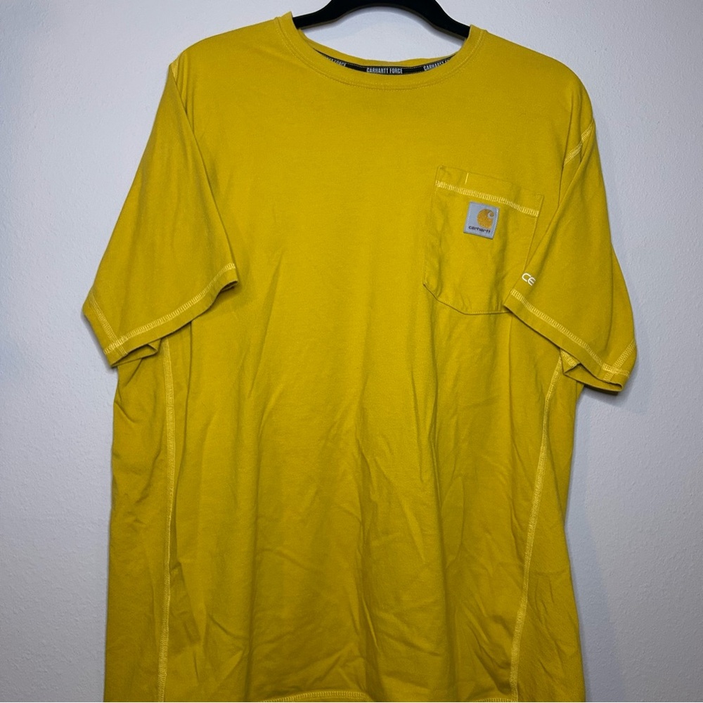 Carhartt Men's Short Sleeve Tee in Mustard